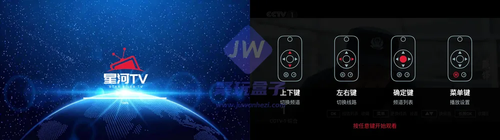 星河TV操作引导页
